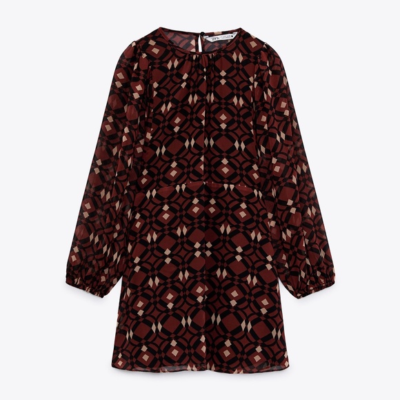 ZARA PRINT DRESS - Picture 2 of 5